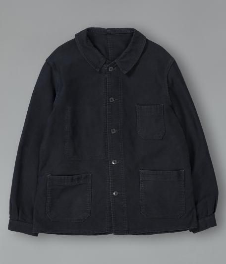 60's ブラックモールスキンフレンチワークジャケット - Fresh Service NECESSARY or UNNECESSARY NEAT  OUTIL YOKE VINTAGE などの通販 RADICAL