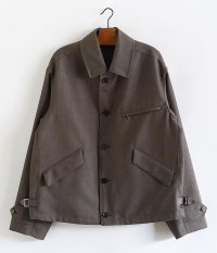  A.PRESSE Covert Cloth Sports Jacket [BROWN]