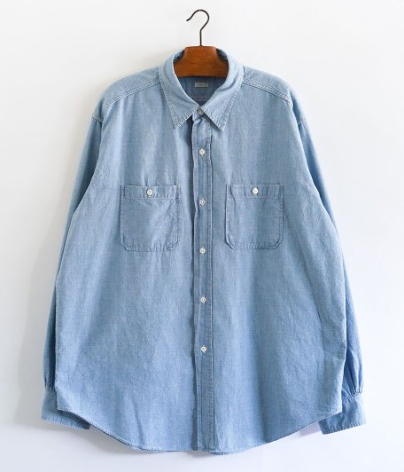 A.PRESSE Washed Chambray Shirt [INDIGO] - Fresh Service NECESSARY