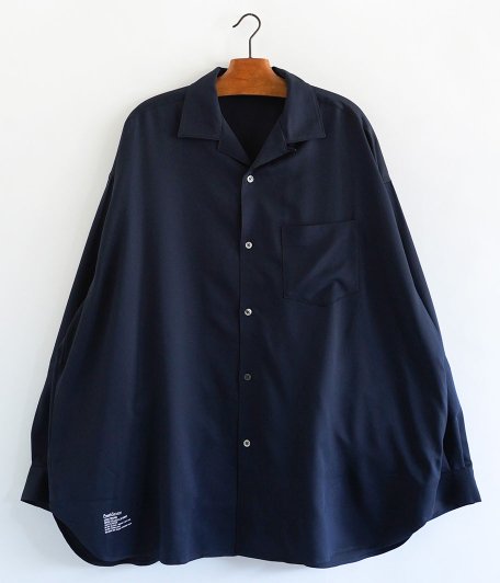  Fresh Service COOLFIBER OPEN COLLAR L/S SHIRT [NAVY]