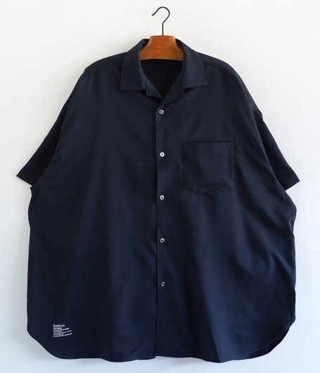 Fresh Service COOLFIBER OPEN COLLAR S/S SHIRT [NAVY] - Fresh