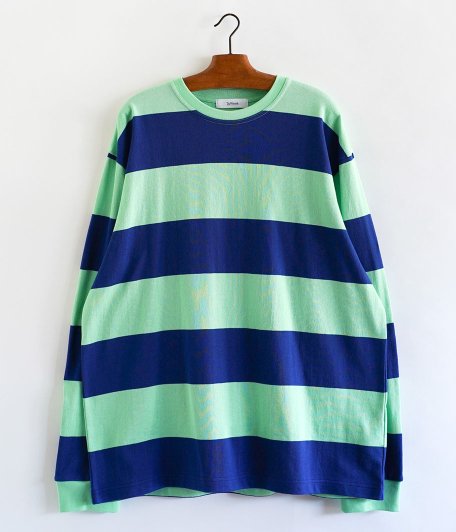 TapWater Wide Border L/S Tee [MINT × BLUE] - Fresh Service