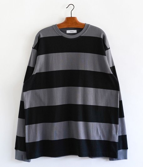  TapWater Wide Border L/S Tee [GRAY  BLACK]
