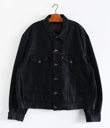 Euro Levi's 70550 デニムトラッカージャケット【overdye / BLACK