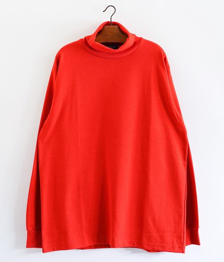  DRESS Plain Turtleneck [RED]