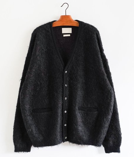 YOKE 3COLOR JACQUARD MOHAIR CARDIGAN [BLACK] - Fresh Service