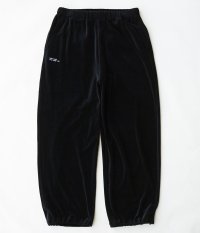  Fresh Service VELOUR JERSEY PANTS [BLACK]