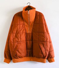  KAPTAIN SUNSHINE Quilting Pullover Jacket [DULL ORANGE]