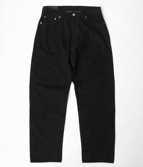 KAPTAIN SUNSHINE 5P Zipper Front Denim Pants [BLACK ONEWASH 