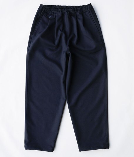  Fresh Service DOWN FABRIC TWO TUCK TRACK PANTS [NAVY]