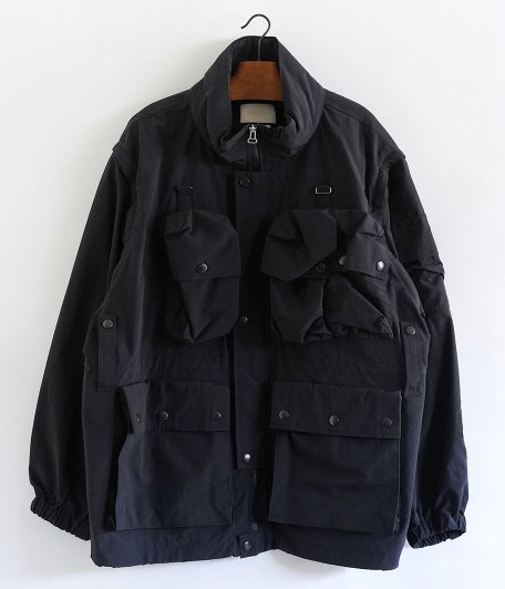 YOKE MULTI POCKETS UTILITY BLOUSON [BLACK] - Fresh Service