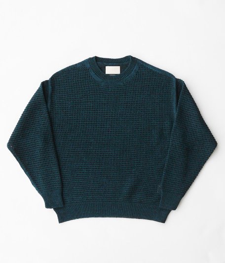 YOKE MESH KNITTED CREWNECK SWEATER [BOTTLE GREEN] - Fresh Service NECESSARY  or UNNECESSARY NEAT OUTIL YOKE VINTAGE などの通販 RADICAL