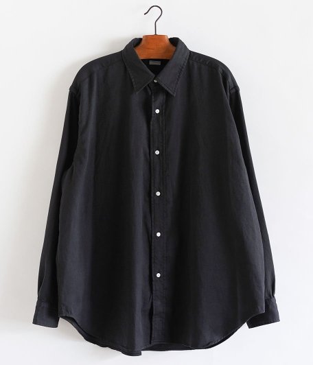 A.PRESSE Double Weave Twill Regular Collar Shirt [BLACK] - Fresh Service  NECESSARY or UNNECESSARY NEAT OUTIL YOKE VINTAGE などの通販 RADICAL