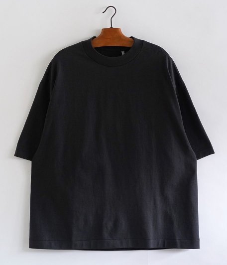  KAPTAIN SUNSHINE SUVIN SUPIMA TUBE HALFSLEEVE TEE HEAVY [INK BLACK]