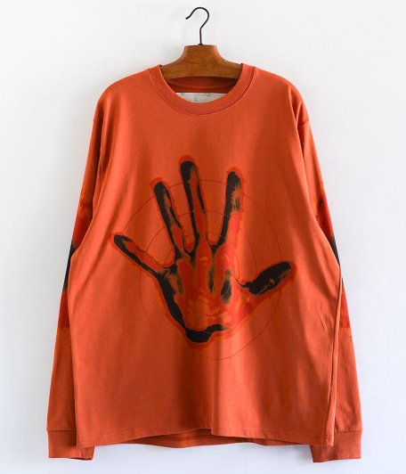  GENTLEFULLNESS GENTLE TEE LS [BURNT ORANGE HAND]