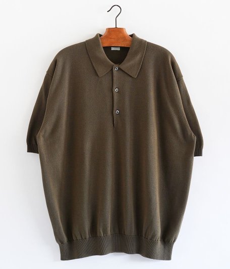 A.PRESSE Cotton Knit S/S Polo Shirts [OLIVE], - Fresh Service NECESSARY or  UNNECESSARY NEAT OUTIL YOKE VINTAGE などの通販 RADICAL