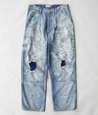  HERILL Splash Painter pants [Denim indigo]