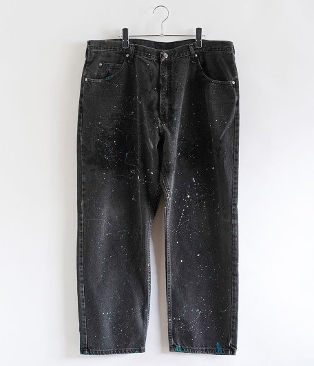  Customized by radicalvintage Paint Splatter Black denim pants