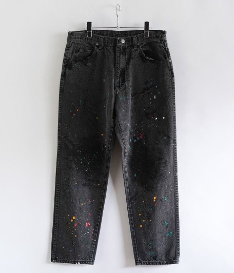  Customized by radicalvintage Paint Splatter Black denim pants