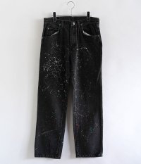  Customized by radicalvintage Paint Splatter Black denim pants
