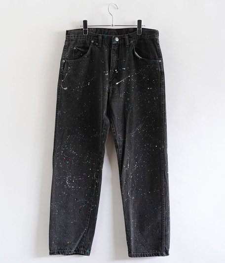  Customized by radicalvintage Paint Splatter Black denim pants