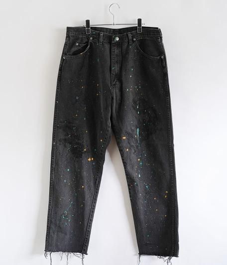  Customized by radicalvintage Paint Splatter Black denim pants