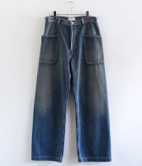  HERILL HL denim Navy Utility pants [Vintage worn]