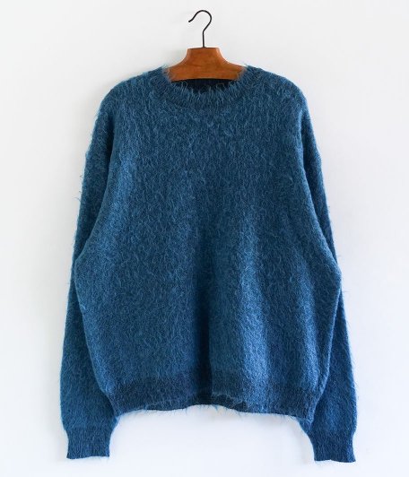  YOKE BRUSHED MOHAIR SWEATER [PEACOCK]