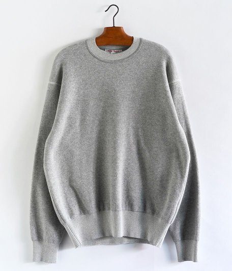  Necessary or Unnecessary KNIT SAWN CREW [GRAY]