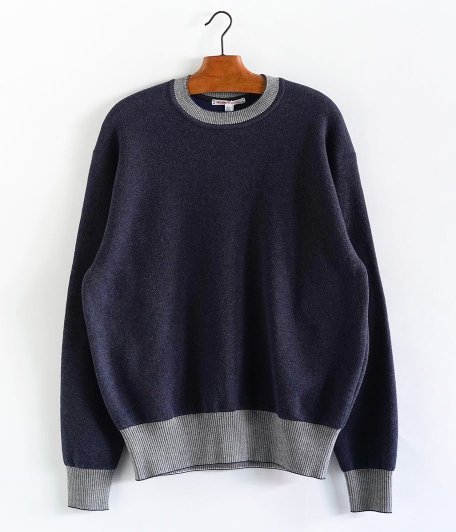  Necessary or Unnecessary KNIT SAWN CREW [NAVY]