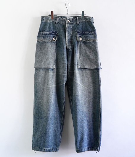  HERILL HL denim M44 Trousers [Vintage worn]