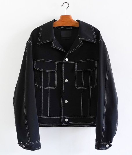  YOKE TRUCKER JACKET [BLACK]