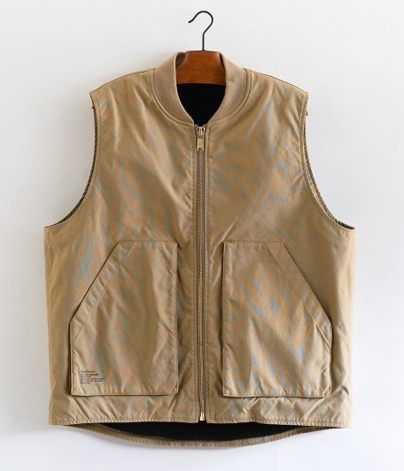  Fresh Service BOA LINED DUCK VEST [BEIGE]