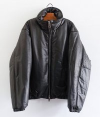  YOKE SHEEP LEATHER PUFFER BLOUSON [DARK BROWN]