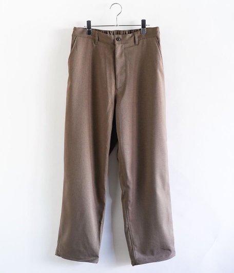  Fresh Service WOOLY TWILL TROUSERS [BROWN]