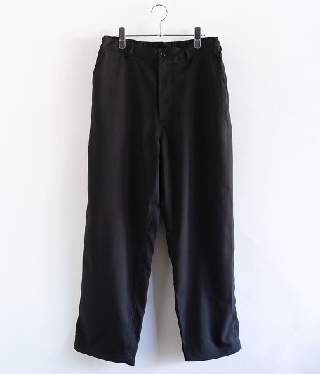  Fresh Service WOOLY TWILL TROUSERS [BLACK]