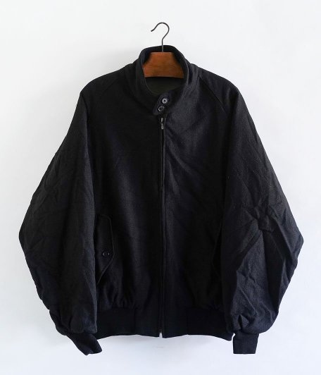  A.PRESSE Tweed Harrington Jacket [BLACK]