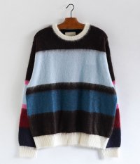  YOKE MOHAIR BORDER SWEATER KEITA MARUYAMA 30TH ANNIV.EXCLUSIVE [BROWN]