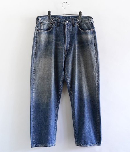  A.PRESSE No.22 Washed Wide Denim Pants [INDIGO]