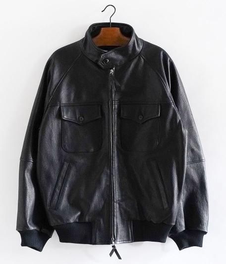  CCU STAND COLLAR BLOUSON RADICAL Ex. [GOAT SKIN / BLACK]