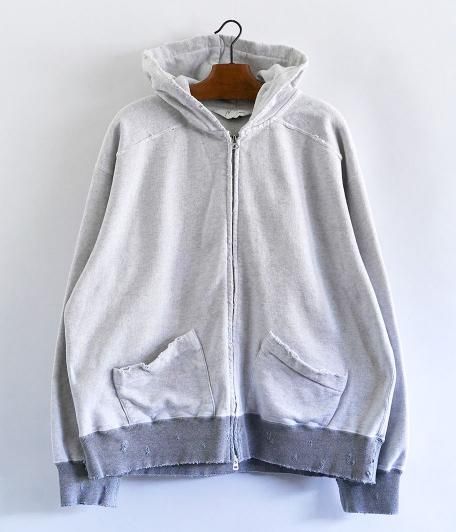  ANCELLM ZIPUP HOODIE [HEATHER WHITE]