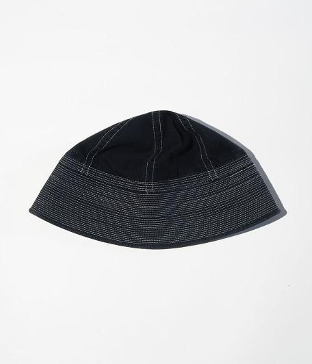  1000s THOUSANDS for radicalvintage DENIM SAILOR HAT ex [BLACK WASH]