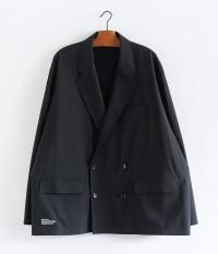 Fresh Service WOOLY CLOTH WIDE TROUSERS [BLACK] - Fresh Service