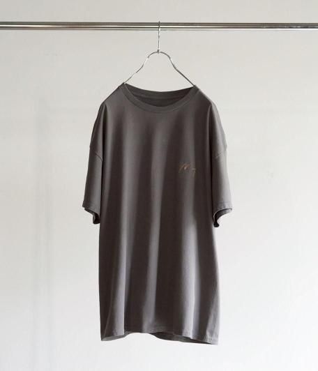 トップス ANCELLM EMBROIDERY T-SHIRT EX CHARCOAL ANCELLM EMBROIDERY T-SHIRT EX [CHARCOAL] - Fresh Service
