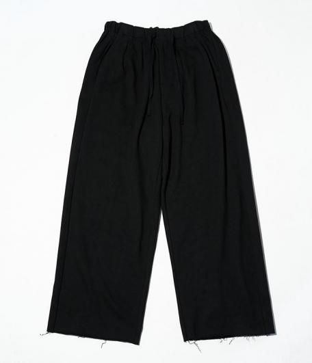 King Gnu 常田 着 ANCELLM TUCK SWEAT PANTS 1 ANCELLM TUCK SWEAT PANTS [BLACK] - Fresh Service NECESSARY