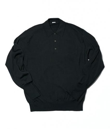 値下げ！A.PRESSE 23AW L/S Knit Polo Shirt A.PRESSE 