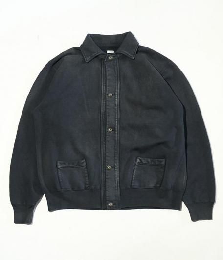 A.PRESSE Vintage Sweat Cardigan [BLACK] - Fresh Service