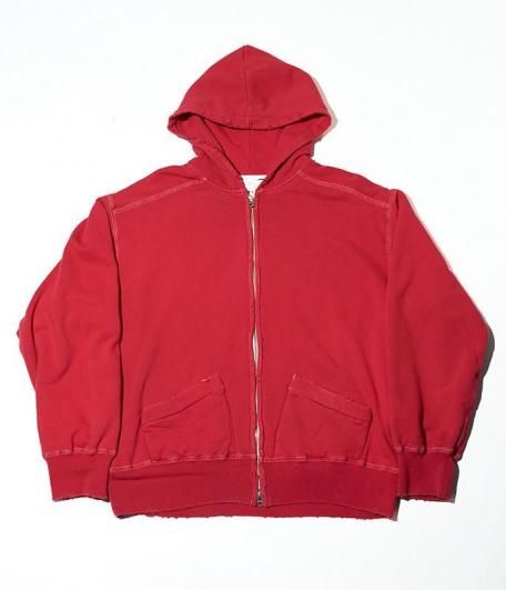ANCELLM ZIP UP HOODIE [RED] - Fresh Service NECESSARY or