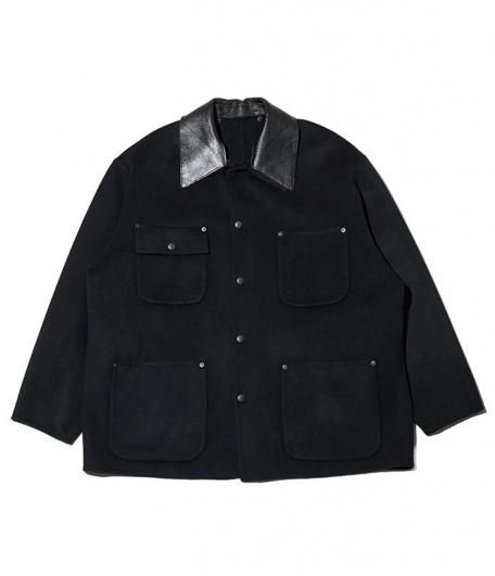 YOKE River Melton Coverall Jacket [BLACK] - Fresh Service