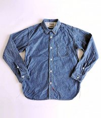  ANACHRONORM Reading Burkina Faso Chambray Work ShirtOne Washed